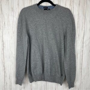 Hugo Boss gray merino wool sweater XL